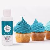 Ann Clark Ocean Teal Food Coloring Gel Large 4.5 oz Professional Grade Made in USA