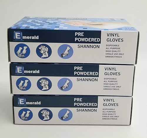 Disposable Large Vinyl Gloves Lightly Powdered [VGLX3] (300)