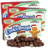Christmas Gingerbread Cookie Dough Bites, Stocking Stuffer Candy Boxes, 3.1 Ounces (Pack of 3)