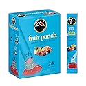 4C Powder Drink Mix Packets, Fruit Punch 1 Pack, 24 Count, Singles Stix On the Go, Refreshing Sugar Free Water Flavorings