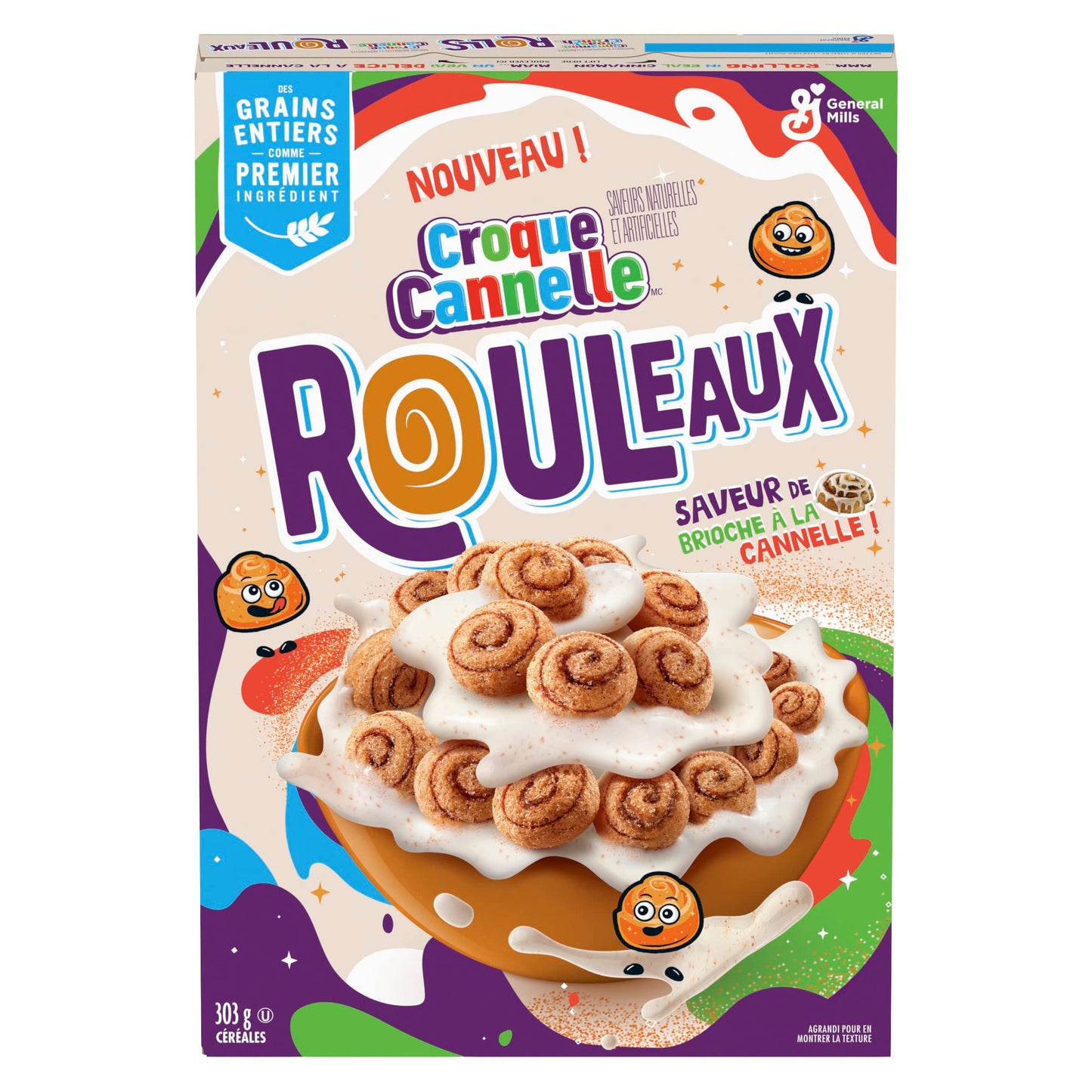 Cinnamon Toast Crunch Rolls Cereal, 303g/10.6 oz. Box (Imported from Canada)