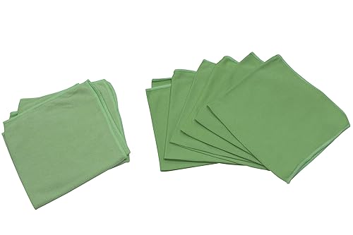UUC Microfiber Cleaning Cloth, Pack of 14, 13"x13", Lint Streak Free Cleaning Rags with 7 Color Assorted
