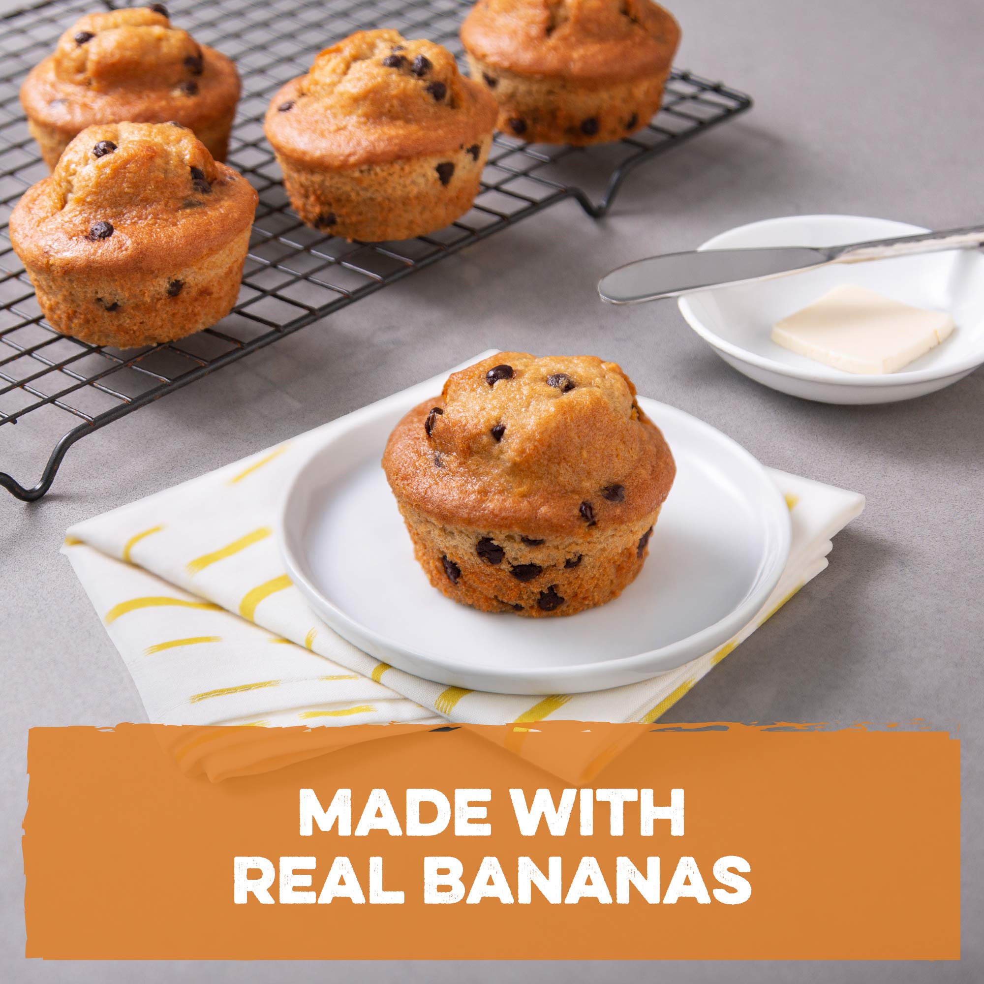 Udi's Gluten Free Banana Chocolate Chip Muffins, Frozen, 10 oz. 4-Count