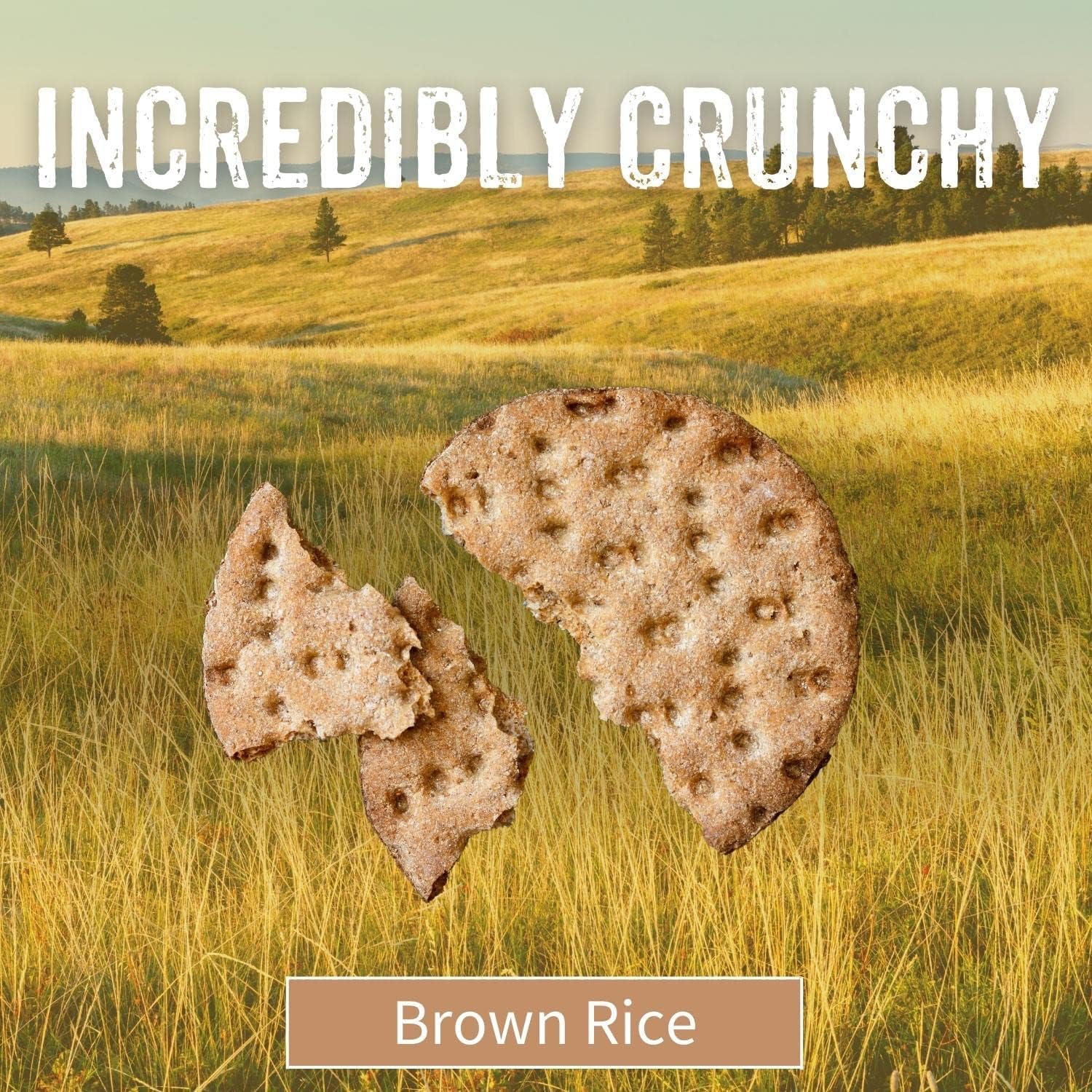 SESMARK Brown Rice Thins - Gluten Free, Non-GMO, Whole Grain Certified, Kosher - Wholesome and Flavorful Crackers - 3.5oz (Pack of 3)