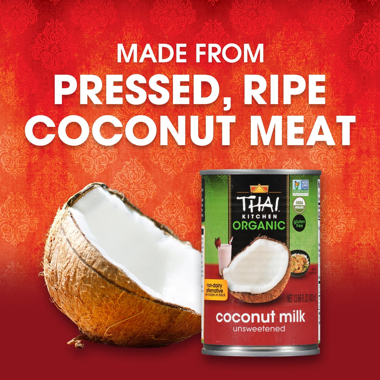 Thai Kitchen Organic Unsweetened Coconut Milk, 13.66 fl oz