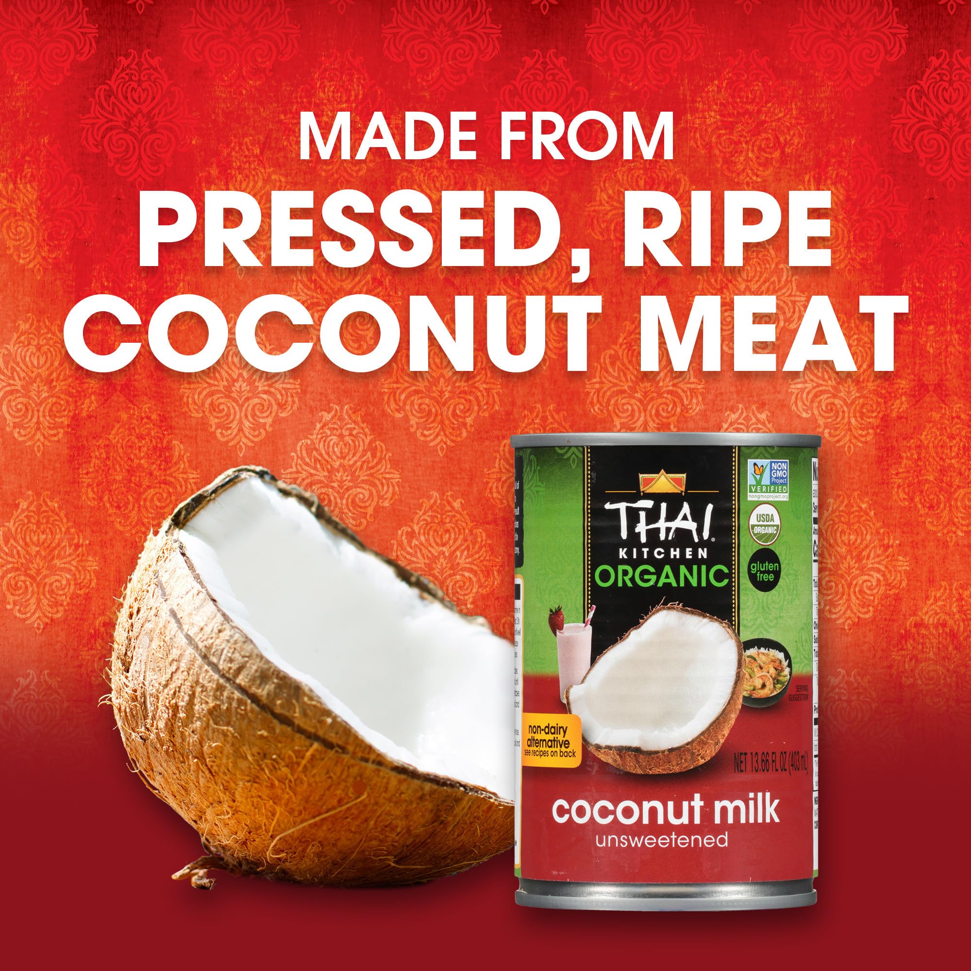 Thai Kitchen Organic Unsweetened Coconut Milk, 13.66 fl oz
