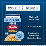 BARILLA Gluten Free Penne Pasta, 12 Ounce - Non-GMO Gluten Free Pasta Made with 2 Ingredients