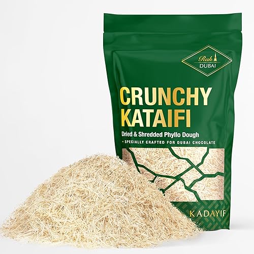 Rah Kataifi Shredded Fillo Dough - 500g (1.1lb) Kadayif For Dubai Chocolate, Knafeh Shredded Phyllo Dough Perfect For Dubai Chocolate Ingredients
