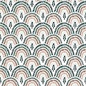 IHR Ideal Home Range Party Napkins Disposable 3-Ply Paper Lunch Napkin Pack, 6.5" x 6.5", Rainbow Forest, 20-Count