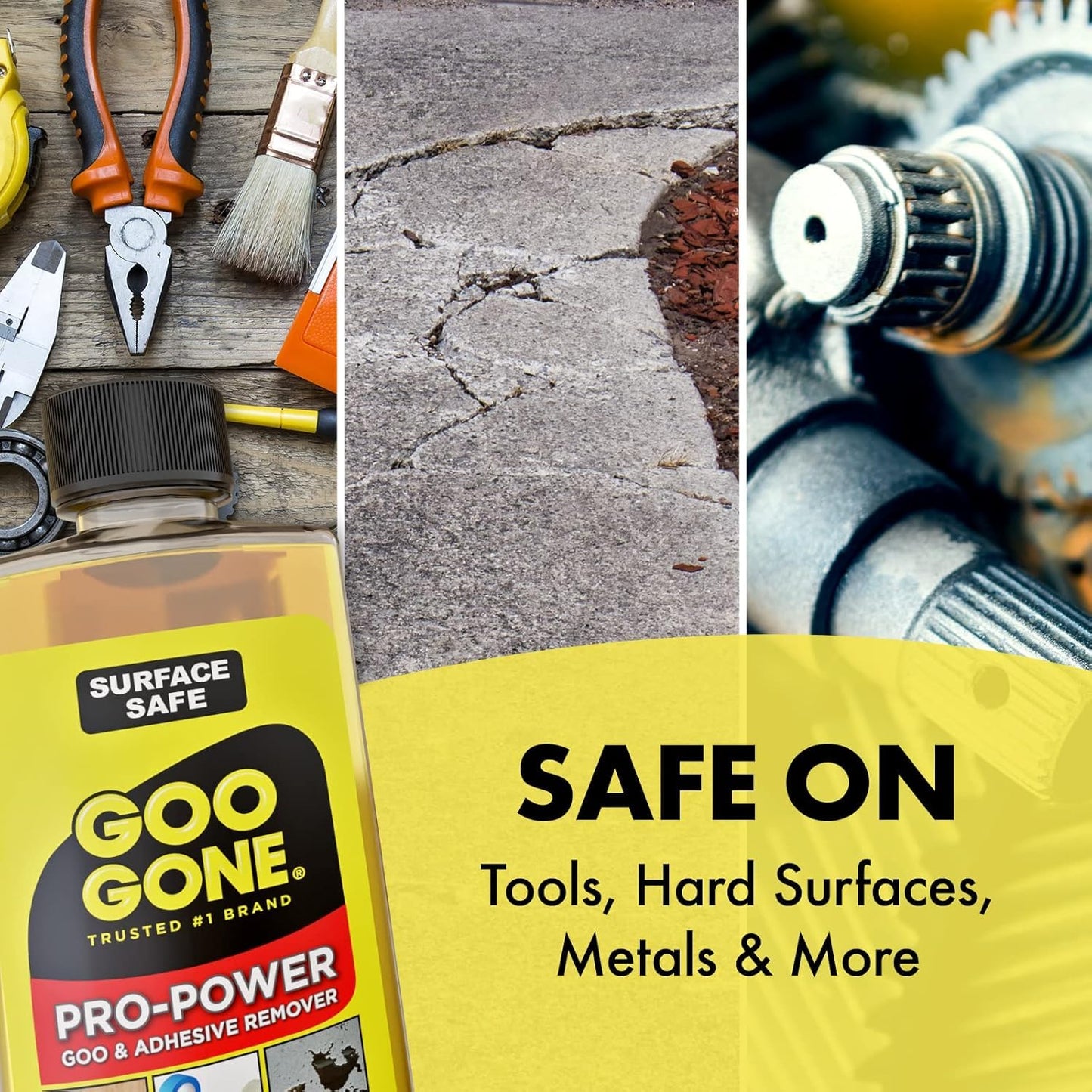 Goo Gone Spray Pro-Power Adhesive Remover with Scraper, Professional Strength, Easily Removes Wood Glue, Grease, Tar, Stickers, Goos, Wet Paint