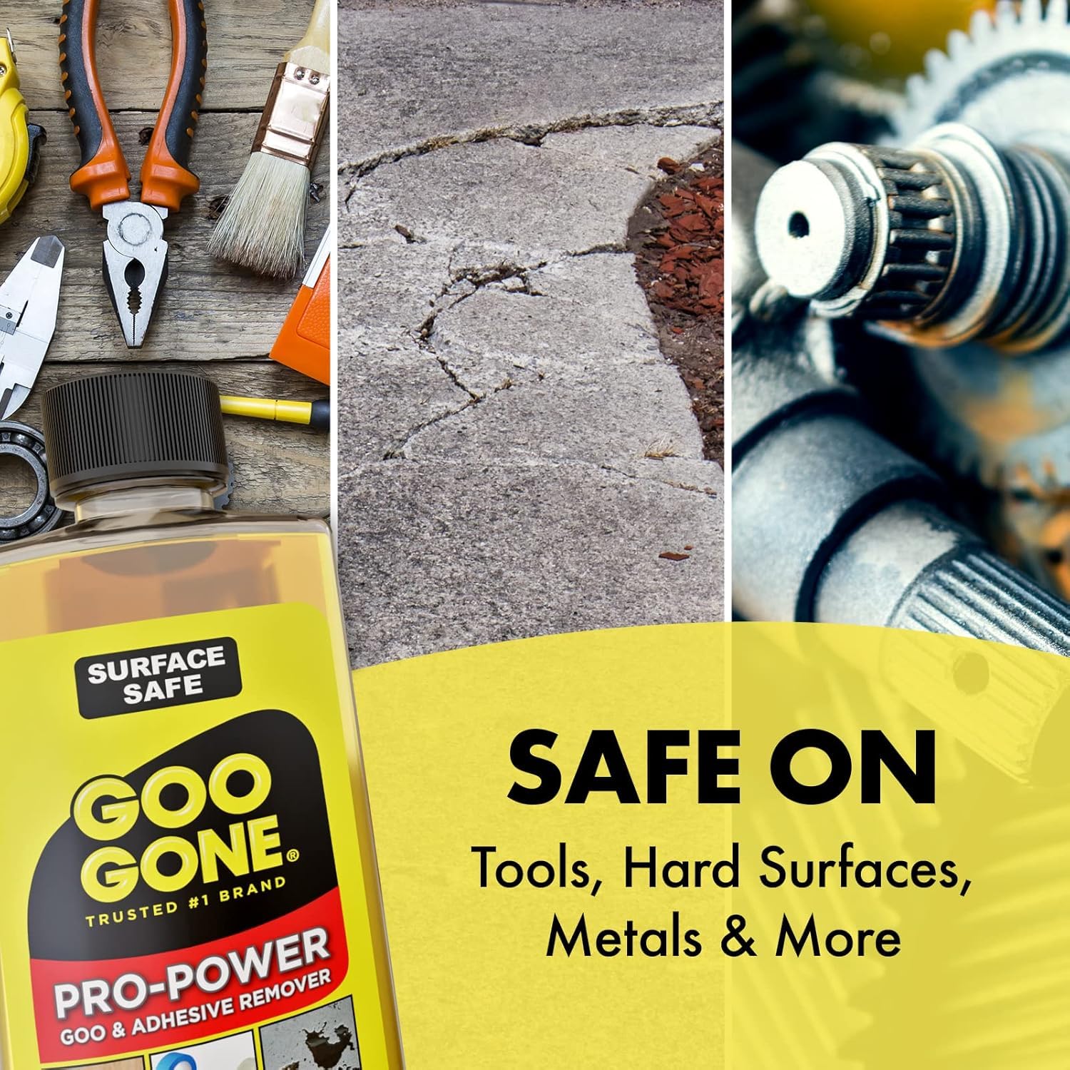 Goo Gone Spray Pro-Power Adhesive Remover with Scraper, Professional Strength, Easily Removes Wood Glue, Grease, Tar, Stickers, Goos, Wet Paint