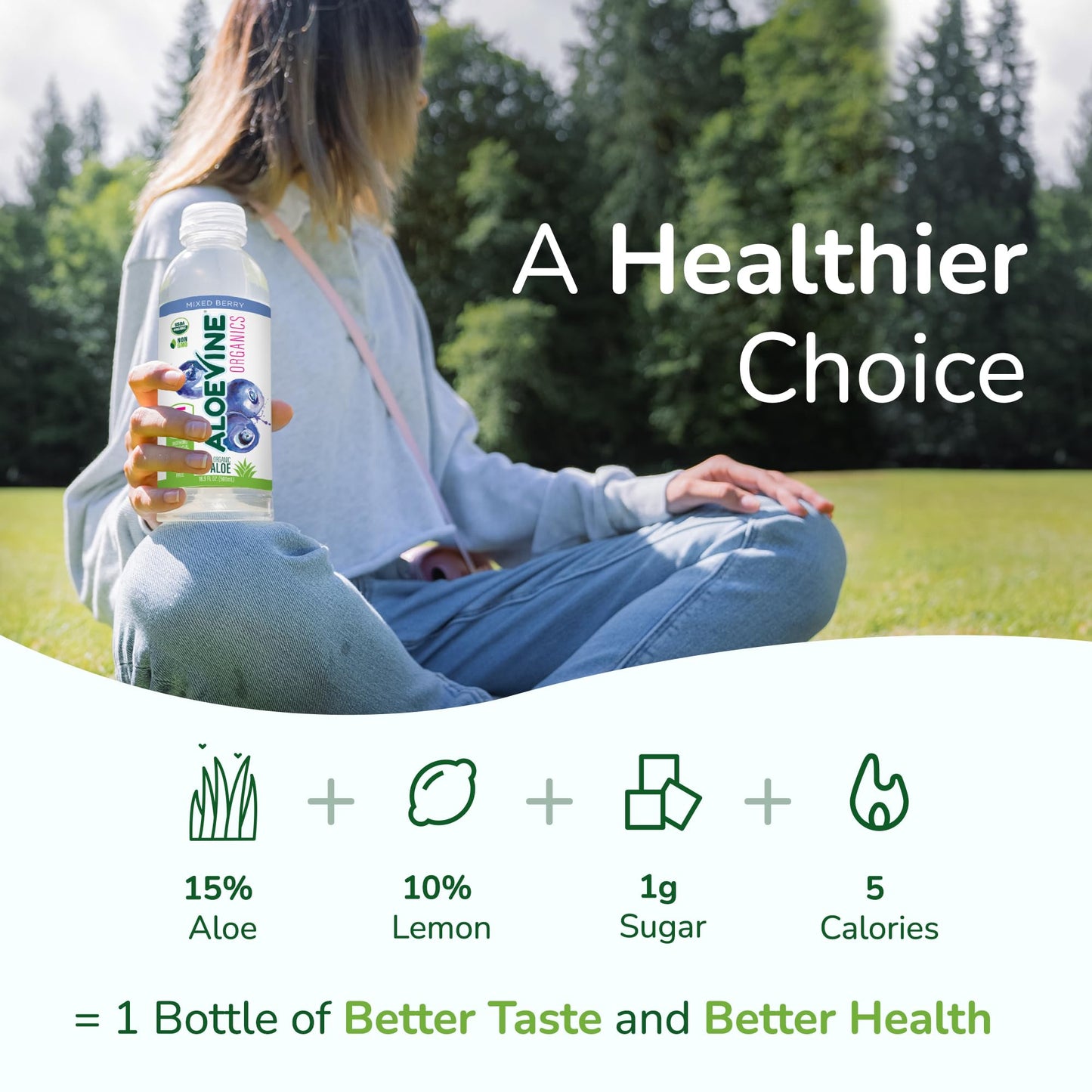 Aloe Vera Juice, No-Pulp Organic Drink, Healthy with Aloe Powder and Lemon Juice, 5 Calories, Low Sugar, No Artificial Ingredients, 16.9 oz, 12 Pack