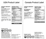 Food to Live Organic Amaranth Flour, 6 Pounds - Non-GMO, Fine Meal, Whole Grain Flour, Stone-Ground, Kosher, Vegan, Bulk Powder. Great for Flour