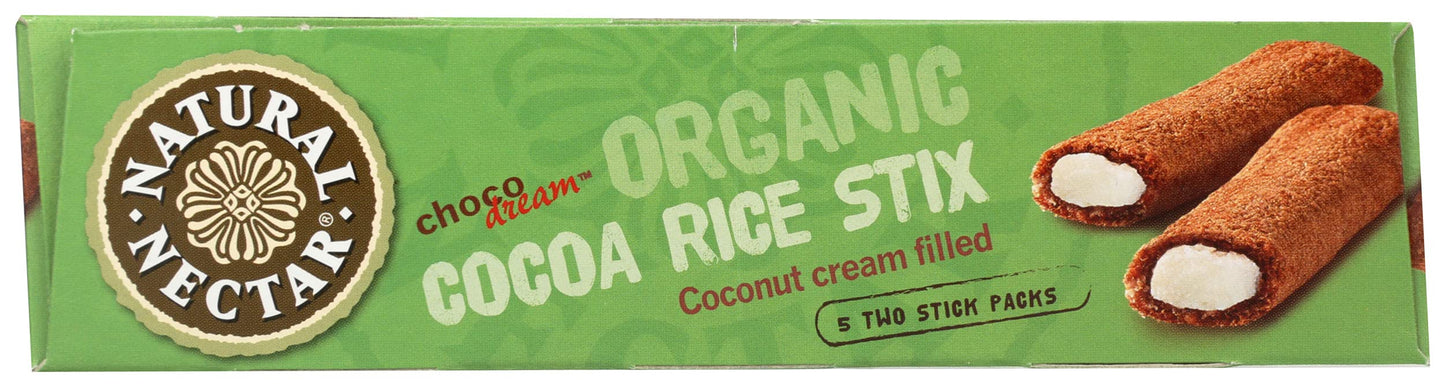 Natural Nectar, Cocoa Rice Stix Coconut Cream Filled Organic, 4.4 Ounce