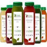1 Day Juice Cleanse by Raw Fountain, Tropical Flavors, All Natural Raw, Cold Pressed Fruit and Vegetable Juices, Detox Cleanse, Kosher, Vegan, NO