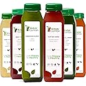 1 Day Juice Cleanse by Raw Fountain, Tropical Flavors, All Natural Raw, Cold Pressed Fruit and Vegetable Juices, Detox Cleanse, Kosher, Vegan, NO