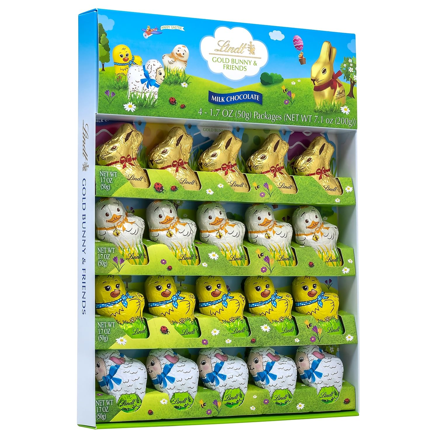 Lindt Gold Bunny & Friends, Milk Chocolate, 7.1 oz. (220-00105)