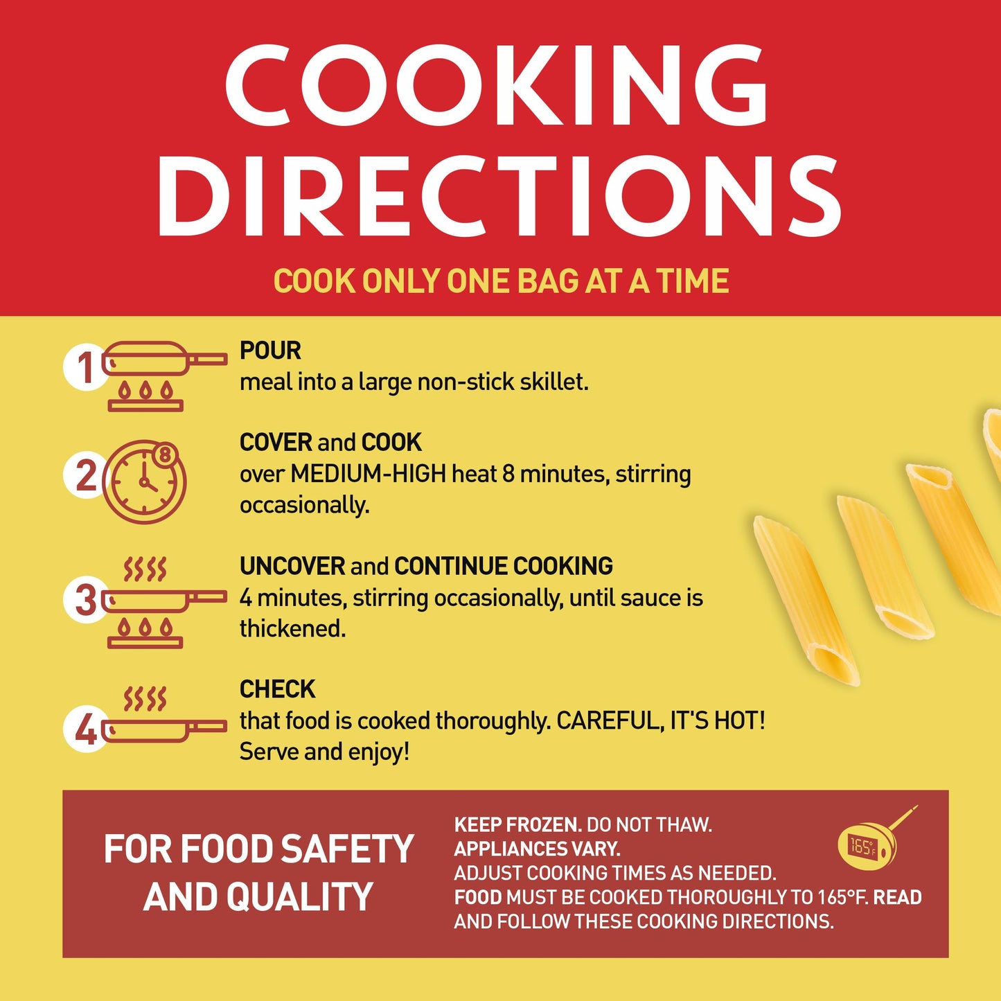 Bertolli Shrimp Penne & Asparagus Frozen Meals in a Creamy Tomato Basil Sauce, 22 oz.