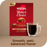NESCAFÉ Taster's Choice, Instant Coffee Packets, Light Medium Roast Coffee, House Blend, 8 Boxes (144 Packets)