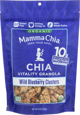 Mamma Chia Granola Clusters, Wild Blueberry, 9 Ounce