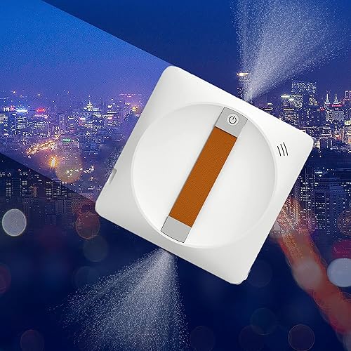 Tesrin Electric Window Cleaning Robot with Z-N Path Auto Cleaning, Dual-Way Water Spray & 2500Pa Suction - Automatic Outdoor/Indoor Glass Cleaner