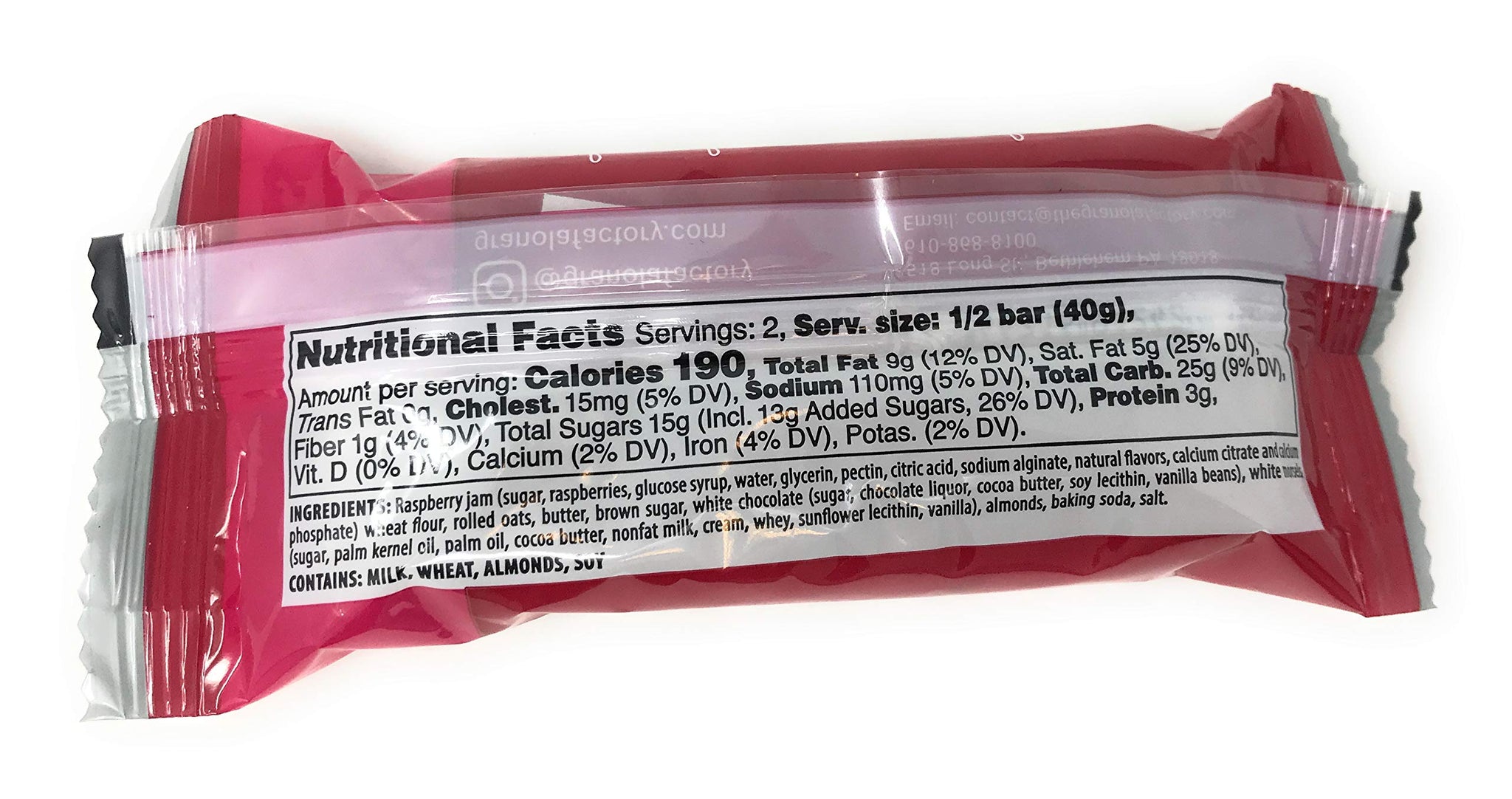 Granola Factory Raspberry Bethlehem Bar, 2.84 OZ