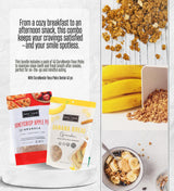 The Safe And Fair Food Company Granola Honeycrisp Apple 12 oz, Granola Banana Bread 12 oz Bundle with Dental Floss - Allergen-Free, Plant-Based