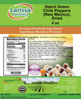 Hatch Green Chile Peppers (New Mexico), Dried (4 oz, ZIN: 526725) - 3 Pack