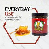 Zen Bear Organic Qi Chai Honey Tea - Rich India-Inspired Flavor Infused with Premium Black Tea, Cinnamon, Cardamom, Cloves, and Black Pepper