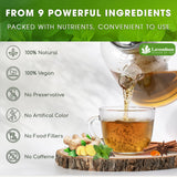 Lavendium, 60 Bags SIimming Detox Tea Caffeine Free - Herbal Tea with Chamomile, Hibiscus Tea & Ginger Root for Colon Cleanse - Natural Citrus