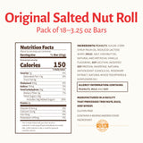 Pearson's King Original Salted Nut Roll | Loaded With Crunchy Roasted Peanuts, Golden Caramel, and Chewy Nougat | Pack of 18-3.25 oz. King-Sized Candy
