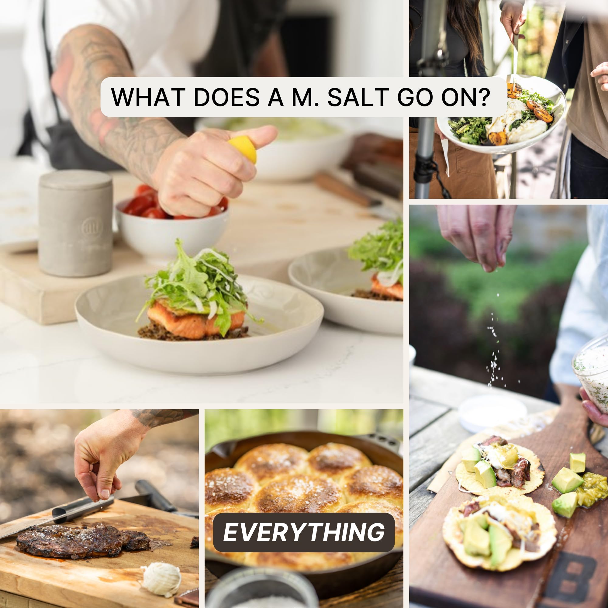 AM SIGNATURE SALT | Universal Cooking Signature Salt | All-Natural Seasoned Salt Blend of Gourmet Flake Kosher Salt, Herbs, Spices | Created by Chef