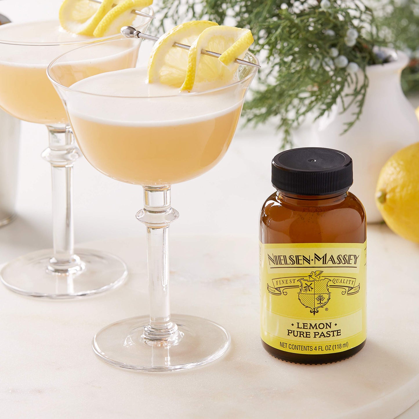 Nielsen-Massey Pure Lemon Paste for Baking and Cooking, 4 Ounce Jar
