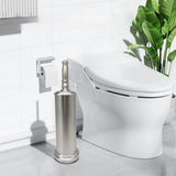 Indecor Home Metal Toilet Bowl Brush with Holder Premium Bathroom Cleaning Set Rustproof Hygienic Durable Elegant Finish