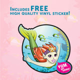 The Original Bag of Poo®, Mermaid Poo (Blueberry Flavor Cotton Candy) Novelty Poop Gag Gift. Free sticker inside.