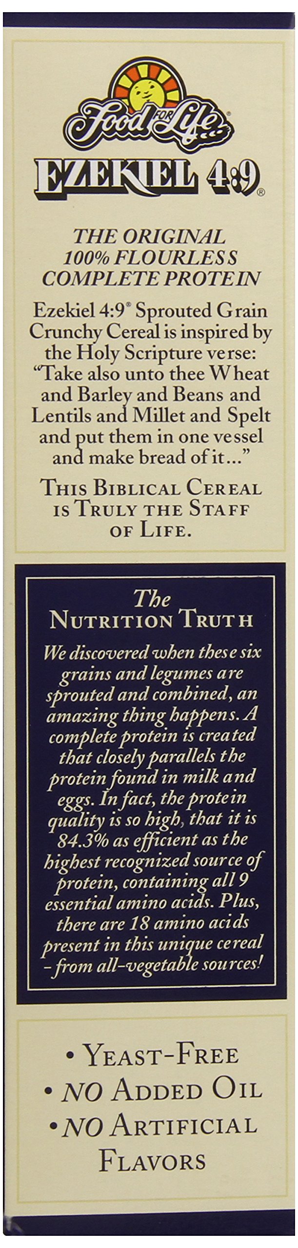 Food For Life Ezekiel 4:9 Organic Sprouted Grain Cereal, Golden Flax, 16-Ounce Boxes (Pack of 6)
