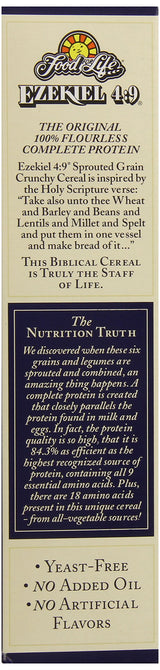 Food For Life Ezekiel 4:9 Organic Sprouted Grain Cereal, Golden Flax, 16-Ounce Boxes (Pack of 6)