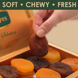 Premium Turkish Dried Apricots - Dark and Yellow Sun Dried Apricots, Naturally Sweet, No Sugar Added, Healthy Snack, 17.6 oz (500g)