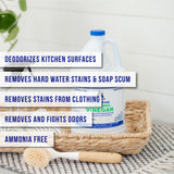 CPDI All-Purpose White Vinegar Cleaning Solution, 1 Gallon, Multi-Surface Cleaner for Hard Water Stains, Bathroom and Kitchen Surfaces, and Clothes