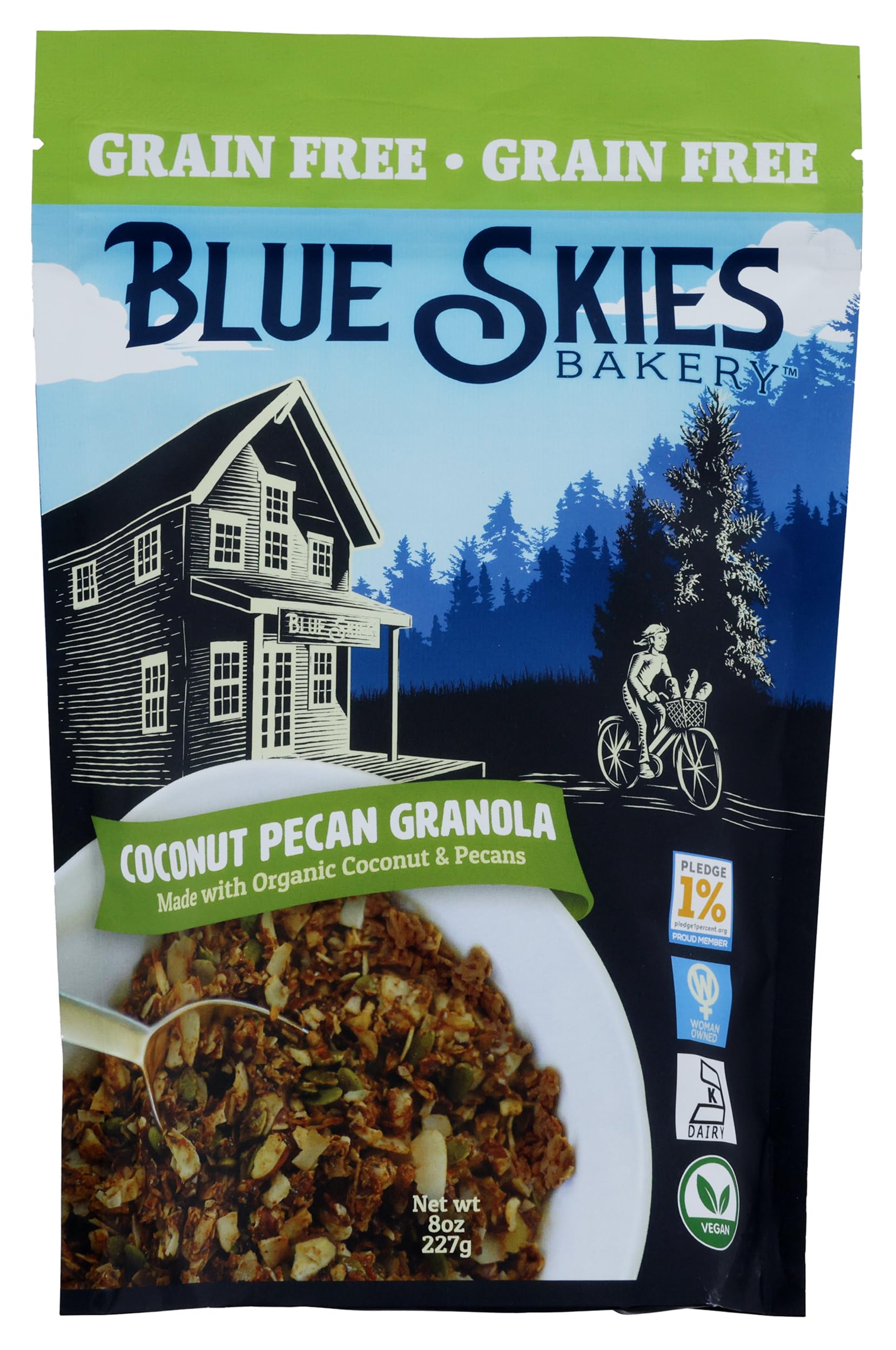 Blue Skies, Coconut Pecan Granola Grain Free, 8 Ounce