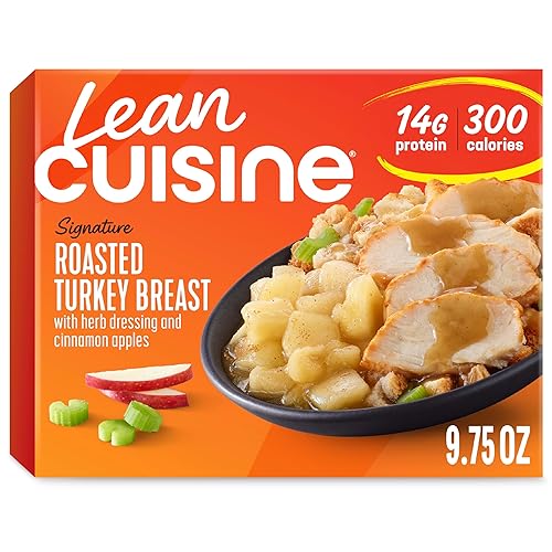 Lean Cuisine Frozen Meal Roasted Turkey Breast, Protein Kick Microwave Meal, Microwave Turkey Dinner, Frozen Dinner for One
