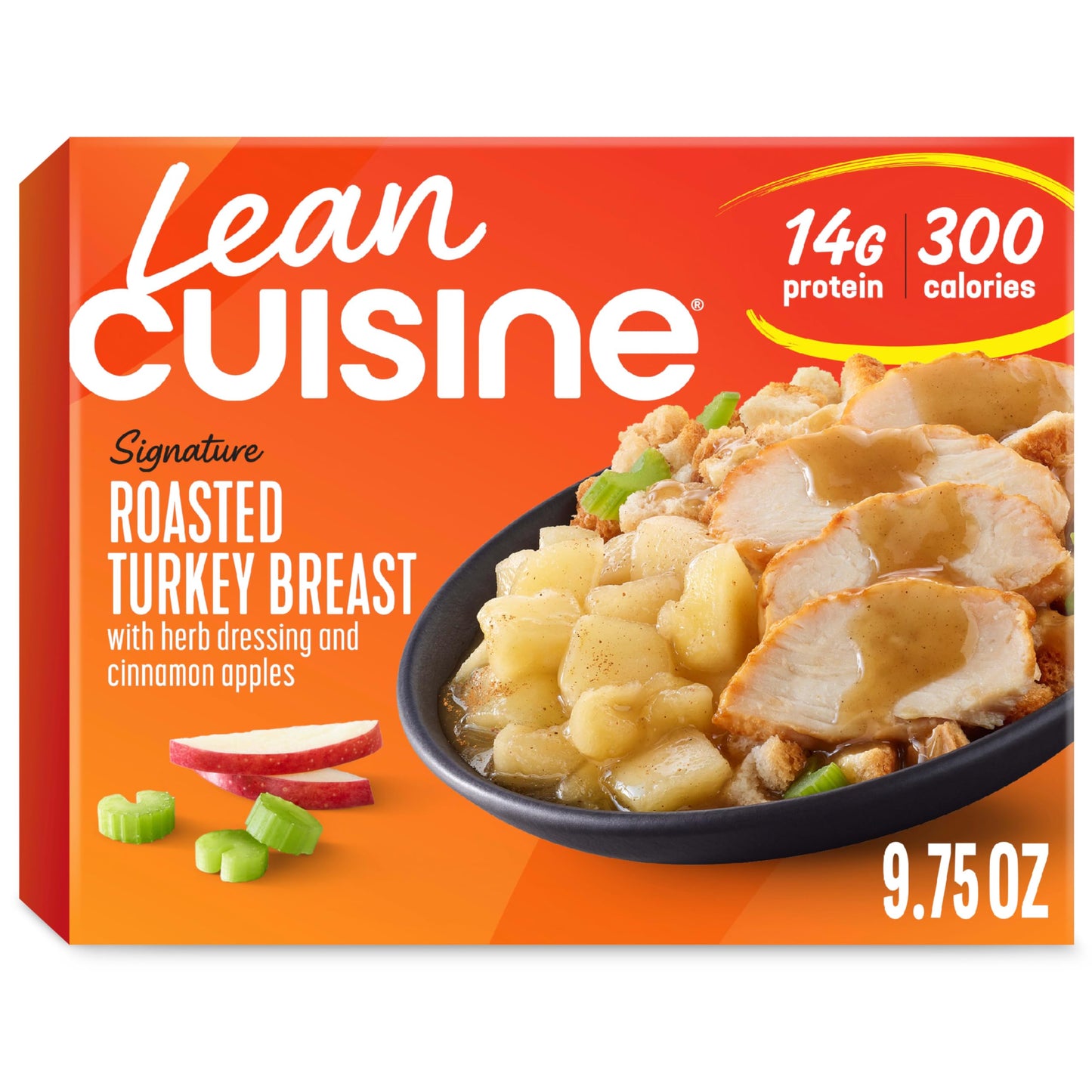 Lean Cuisine Frozen Meal Roasted Turkey Breast, Protein Kick Microwave Meal, Microwave Turkey Dinner, Frozen Dinner for One