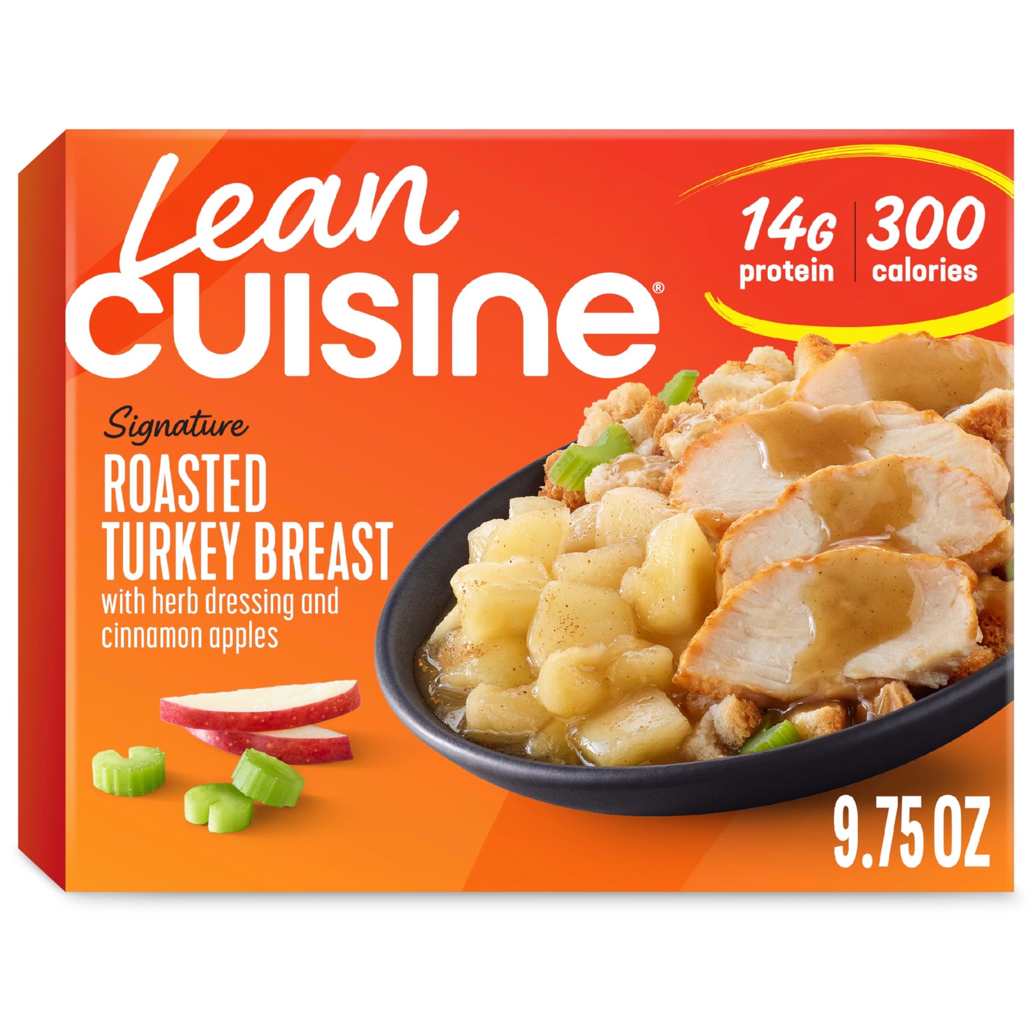 Lean Cuisine Frozen Meal Roasted Turkey Breast, Protein Kick Microwave Meal, Microwave Turkey Dinner, Frozen Dinner for One