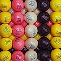 Banana Split Gumballs - 1 Inch Large Bubble Gum Balls - 1.7 LB Resealable Bag Double Bubble Chewing Gum - Vanilla Chocolate Strawberry Banana Flavors