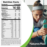 NaturesPlus SPIRU-TEIN Simply Natural, Original Vanilla - 1.63 lb - Unsweetened Plant-Based Protein Shake - 32 Servings