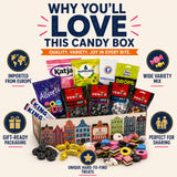 deReuze Dutch Candy Variety Pack with Black Licorice Candy in a Flip Top Box, Gift of Premium Assortment of Authentic Imported Sweet Treats from