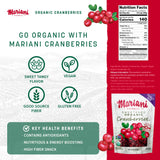 Mariani Organic Dried Cranberries, 30oz, Bulk Family Size Value Pack, Sweetened Organic Cranberries Dried Fruit, Vegan, Gluten-Free