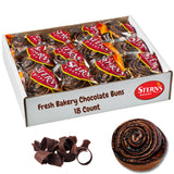 Chocolate Breakfast Pastries | 18 Cookies Individually Wrapped | Chocolate Bun Snack Cakes | On the Go Snacks for Kids & Adults | Great Travel Food |