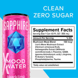 Want a Natural Mood & Energy Boost with No Alcohol? Sapphire Sparkling Mood Water is a Premium Non-Alcoholic Spritzer Boosting Mood & Energy