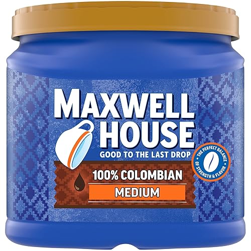 Maxwell House Medium Roast 100% Colombian Ground Coffee, 24.5 oz. Canister